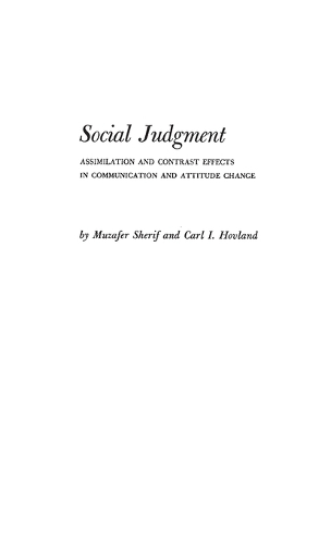 Social Judgment