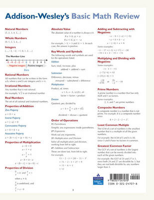 Addison-Wesley's Basic Math Review