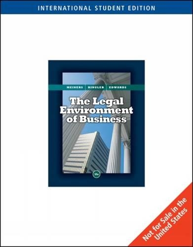 The Legal Environment of Business