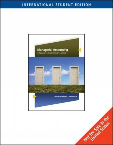 Managerial Accounting
