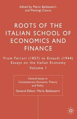 Roots of the Italian School of Economics and Finance