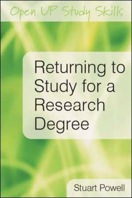 Returning to Study for a Research Degree
