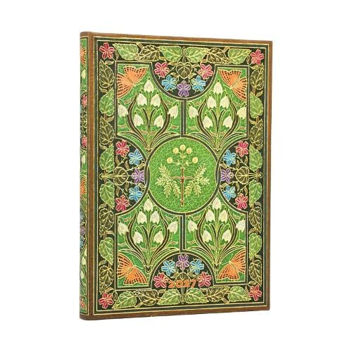 2027 Poetry in Bloom Midi 12-Month Hardcover Dayplanner (Elastic Band Closure) Horizontal