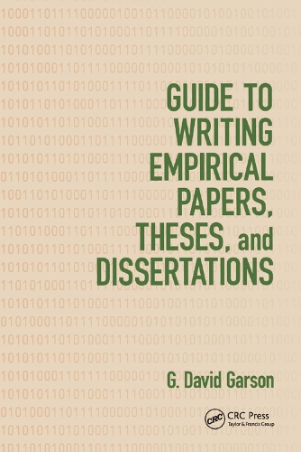 Guide to Writing Empirical Papers, Theses, and Dissertations
