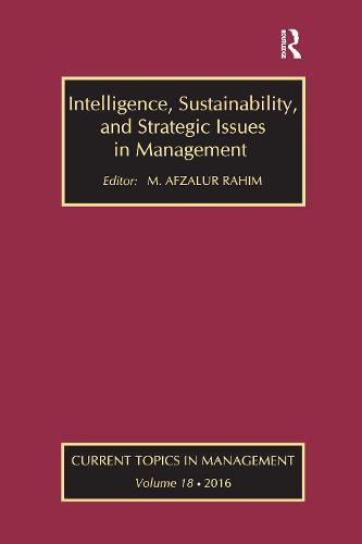 Intelligence, Sustainability, and Strategic Issues in Management