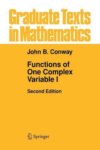 Functions of One Complex Variable I