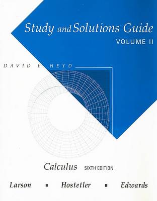 Study and Solutions Guide for Calculus Volume 2