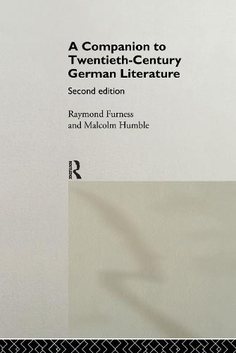 A Companion to Twentieth-Century German Literature