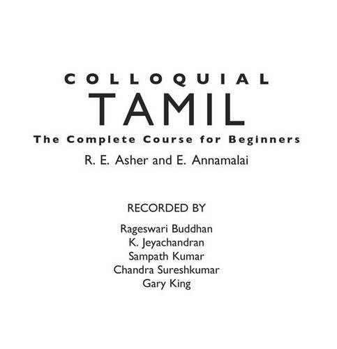 Colloquial Tamil