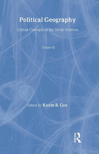 Political Geography Crit Conc Vol3