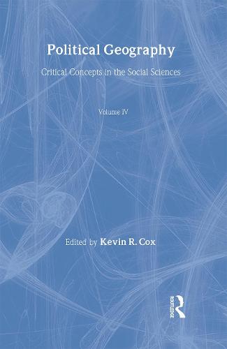 Political Geography Crit Conc Vol4