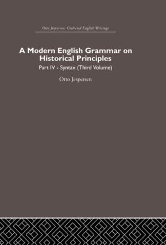 A Modern English Grammar on Historical Principles