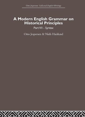 A Modern English Grammar on Historical Principles