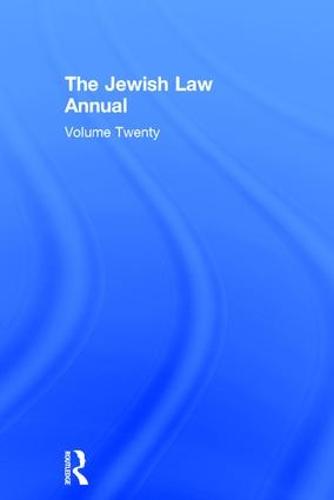Jewish Law Annual Volume 20