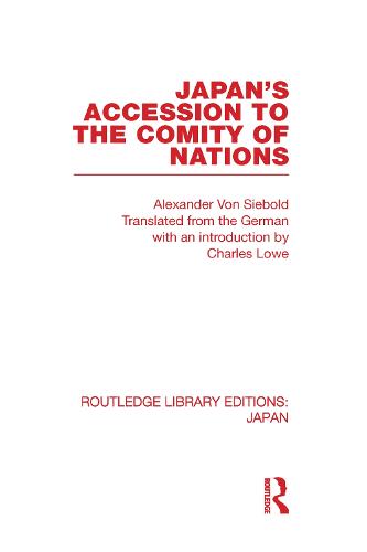 Japan's Accession to the Comity of Nations