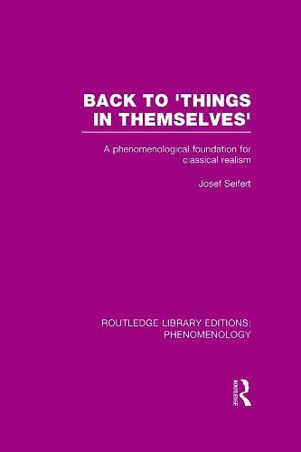 Back to 'Things in Themselves'