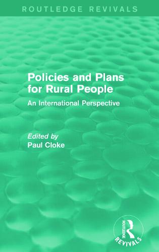 Policies and Plans for Rural People (Routledge Revivals)