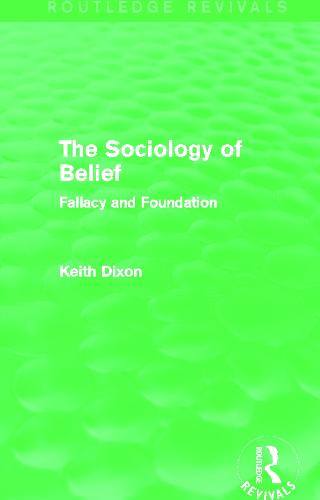 The Sociology of Belief (Routledge Revivals)