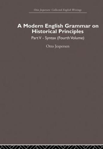 A Modern English Grammar on Historical Principles
