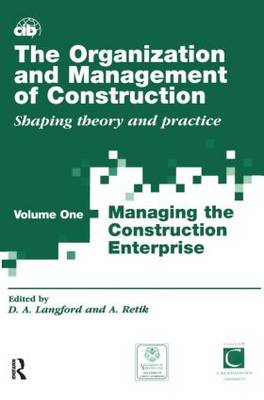 The Organization and Management of Construction