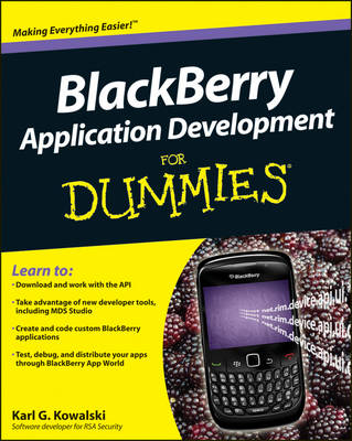 Blackberry Application Development For Dummies