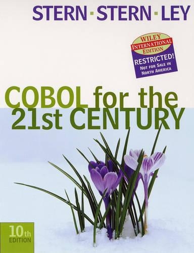 Structured COBOL Programming