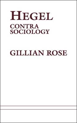 Hegel Contra Sociology
