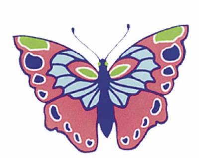 Shiny Butterfly Stickers
