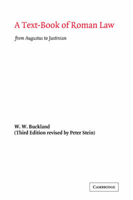 A Text-Book of Roman Law