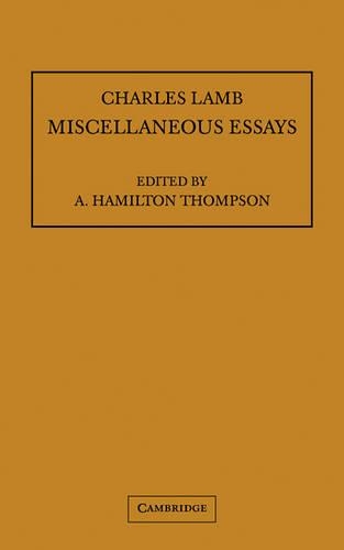 Miscellaneous Essays