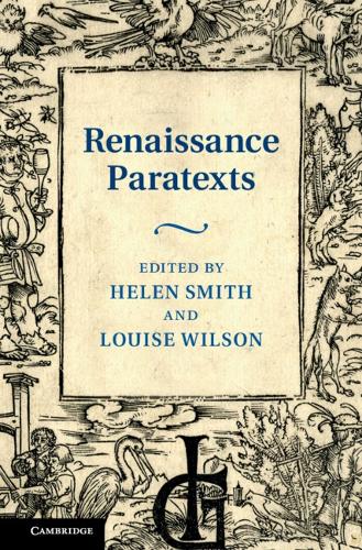 Renaissance Paratexts