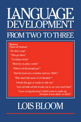 Language Development from Two to Three