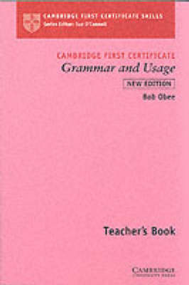 Cambridge First Certificate Grammar and Usage Teacher's Book