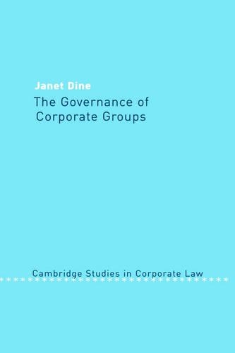 The Governance of Corporate Groups