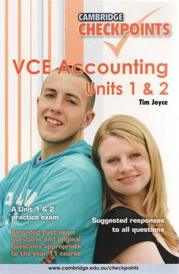 Cambridge Checkpoints VCE Accounting Units 1and 2: Units 1&2