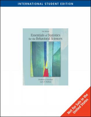 Essentials of Statistics for the Behavioral Sciences (Ise)