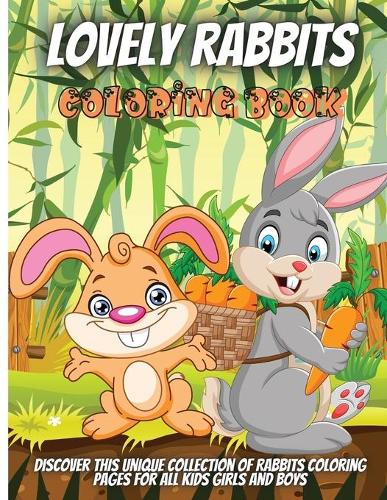 Lovely Rabbits Coloring Book