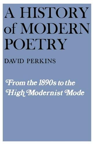 A History of Modern Poetry