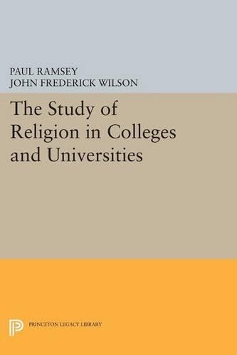 The Study of Religion in Colleges and Universities