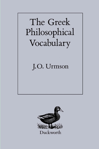 The Greek Philosophical Vocabulary