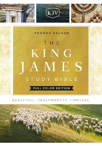 KJV, The King James Study Bible, Full-Color Edition, Cloth-bound Hardcover, Red Letter