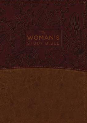NKJV, The Woman's Study Bible, Leathersoft, Brown/Burgundy, Red Letter, Full-Color Edition