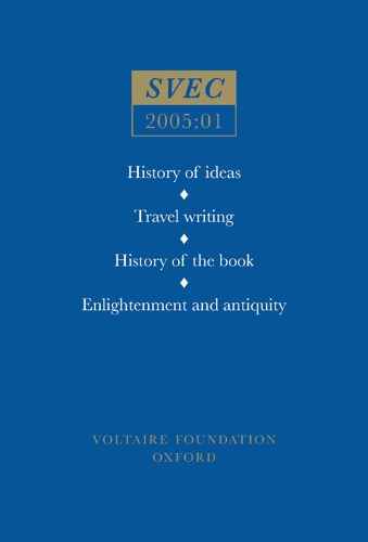 History of ideas; Travel writing; History of the book; Enlightenment and antiquity