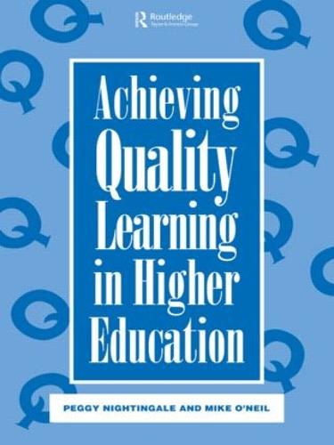 Achieving Quality Learning in Higher Education