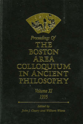 Proceedings of the Boston Area Colloquium in Ancient Philosophy