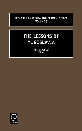 The Lessons of Yugoslavia