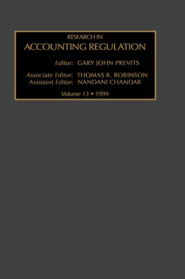Research in Accounting Regulation: Volume 13