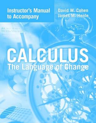 Calculus: Instructor's Manual