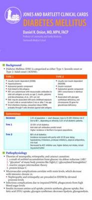 J & B Clinical Card: Diabetes