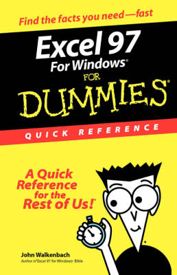 Excel 97 for Windows for Dummies Quick Reference